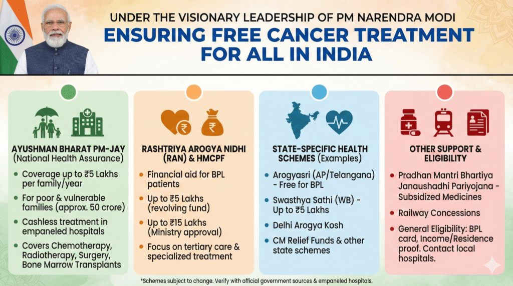 Government Schemes for Free Cancer Treatment in India
